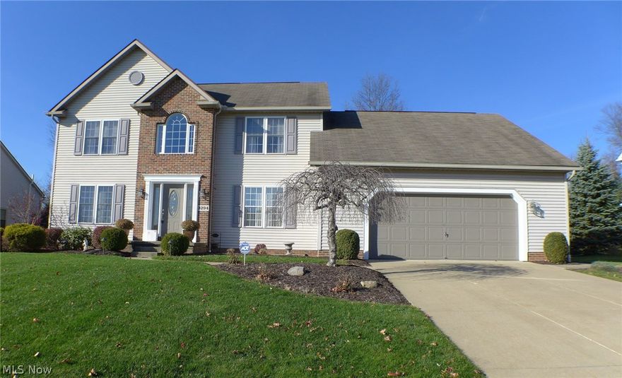 This Schalmo-built colonial in Quail Highlands has been so beautifully maintained that all you'll want to do is move in, unpack and enjoy!  Enter into a two story foyer with hardwood flooring that continues into the kitchen with it's granite counter tops and over-sized center island and tile back splash.  The family room offers a masonry fireplace that can be used as either gas or converted back to woodburning.  There is a first floor bedroom or den option.  First floor laundry too. The master bedroom bath has a corner tub, two sinks, separate shower and walk-in closet. The two car garage is spacious with water, floor drain and a heater.  The basement is huge!  Home Warranty included.