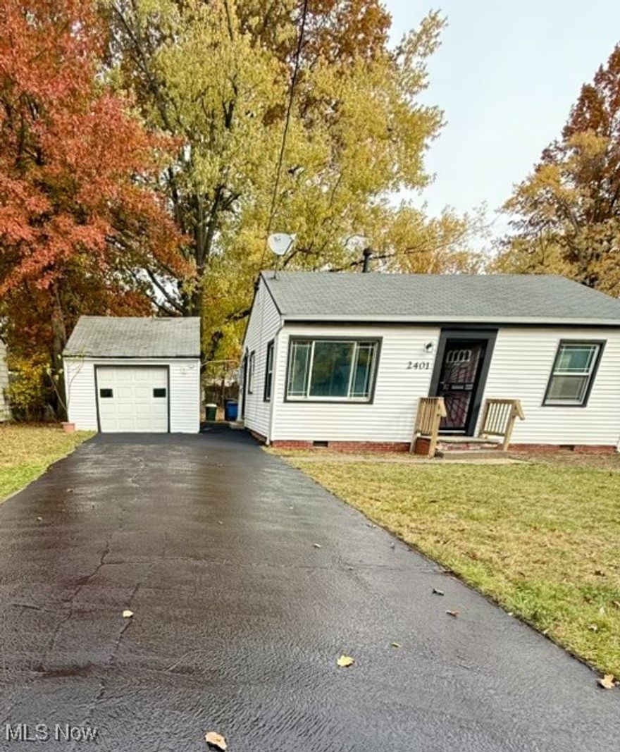 NOW ACCEPTING BACKUP OFFER! 
Fully remodeled and move-in ready, this property is an excellent opportunity for first-time homebuyers or investors seeking strong cash flow potential. Recent updates include a newer roof, new laminate flooring, new windows, and fresh interior and exterior paint throughout. The remodeled kitchen features new cabinets, countertops, and sink, offering a clean and functional space for everyday living. The updated bathroom includes tiled shower walls, a new vanity, new toilet, new plumbing fixtures and new flooring. Bedrooms feature new carpet, while updated light fixtures and ceiling fans in the bedrooms and dining room add comfort and efficiency. Exterior improvements include a resurfaced driveway and a one-car garage. A solid, low-maintenance home with major updates already completed— GREAT location since the house borders South Euclid and a family park down the street ideal for owner-occupants or rental investment.