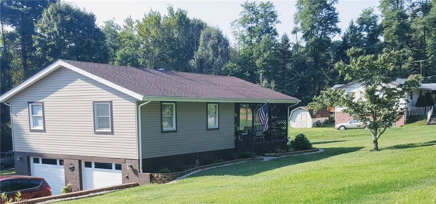 Newly remodeled raised ranch, just outside of town on an acre of land! Kitchen has been completely updated with new cabinets, hardwood floors throughout most of the home, nice size rooms and two updated bathrooms with plenty of extra storage. Owners recently built a covered back deck on to enjoy the relatively flat back yard and wooded, country setting. Ready to move-in and enjoy!
