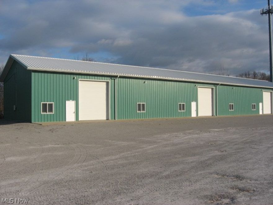Excellent buildings, exceptionally clean and well maintained.  Small office in the space.  Great access for Semi Trucks.  Location good for access to east, west, north, or south for commerce.  Below market rates for this type of building.  Could be the nicest and best priced buildings for lease in Berea.    Perfect fit for small to medium size business.  On Lewis Road north of Bagley Road.  Second drive to the east.  Drive to the rear of the property to the green buildings. Client can move in immediately upon signing of lease.  14 ft overhead door and Radiant Heating.