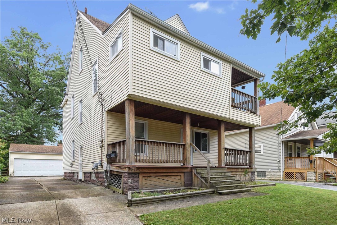 Spectacular Cleveland duplex conveniently located near shopping, parks and medical facilities Bottom unit features two bedrooms with a spacious kitchen, living room and dining-room and an inviting front porch. The second floor displays a cozy two bedroom floor plan with a finished walk-up attic that could easily be used as a third bedroom or office space. Backyard is partially fenced in with and over sized two car garage and paved driveway for off street parking . New garage roof and front roof (2014), New siding (2010), Newer windows through out and glass block window in the basement. Bottom unit is currently vacant and is move in ready. Upper Unit is tenant occupied with a renewed lease thru 8/1/21. Great opportunity own your own home and earn additional income. Don't miss out on this one. Schedule your showing today!