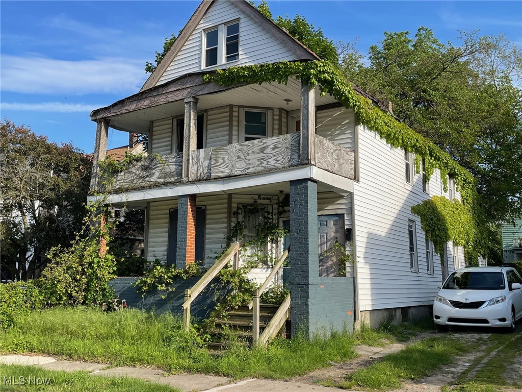 Attention Investors... Huge 2-family home with 3 bedrooms each unit. Third floor could be additional living space for the up unit. Vinyl sided with Vinyl windows. After full rehab, this property could be a cash cow with projected Gross income as high as $2500-$3000 per month. Located 3 streets South of Wade Park Ave and 3 streets North of Hough Ave. 5 minutes (by car) to the Cleveland Clinic and the University Circle area. 10 minutes by car to downtown Cleveland. Being sold "as-is". The property is Condemned by the City of Cleveland with exterior violations. Contact the Listing Agent for additional information.