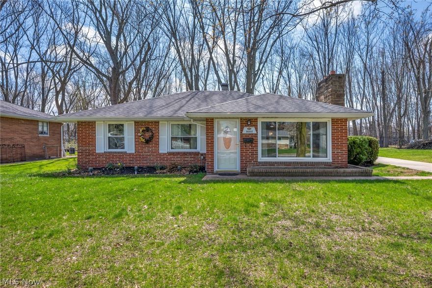 Welcome home to this beautifully maintained, truly move-in ready ranch in the heart of desirable Willoughby. Offering the ease of one-floor living, this charming three-bedroom home has been thoughtfully cared for with major updates already addressed, giving buyers peace of mind from day one. Step through the front door into a bright and welcoming living room, anchored by a stunning fireplace that creates the perfect focal point for relaxing evenings and effortless entertaining. The inviting flow continues into the spacious eat-in kitchen, offering a warm and functional space for everyday living and gathering. Just beyond the kitchen, you’ll find a convenient laundry and utility area tucked toward the rear of the home for added practicality. Down the hall, three generously sized bedrooms provide comfortable accommodations, complemented by a beautifully updated full bath. Outside, the property truly shines with a gorgeous lot framed by mature trees, creating a peaceful setting with timeless curb appeal. The detached garage adds both convenience and extra storage, while the exterior has been meticulously maintained, with attention given to the roof, windows, gutters, driveway, and walkways. RECENT UPDATES include: Replaced windows in front of home & kitchen, front lawn (2024), and sealed & power washed driveway (2025). INCLUDED are ALL kitchen appliances and a 1-year home warranty. Conveniently located near OH-2, OH-306, shopping, restaurants, schools, parks, Lake Erie, and other local attractions. This is the kind of home buyers are searching for: beautifully cared for, easy living, and ready for immediate enjoyment in a wonderful location.