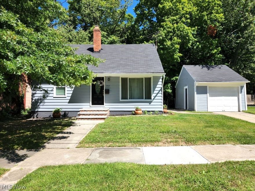 You must come visit this charming cape cod centrally located in prime location with amazing view of woods and babbling broook. As you enter the home you are welcomed with a spacious fireplaced living room with beautiful hardwood floors and wall of windows. From there you can enter the huge eat-in kitchen with newer luxury vinyl flooring, cabinets, counters and stainless steel appliances that stay or you can go to the bedroom wing. There are two large bedrooms with beautiful hardwod floors (one has accent lighting and view of the woods) and a full bath with updates. The third level is enormous and has cedar walls and floor with plenty of storage as well. A divided lower level that has been waterproofed with a half bath and laundry area is perfect for finishing into the game room or play room you always wanted. The back yard is fenced and there is a concrete patio on the side. An oversized one car garage is perfect to protect your vehicle from the snowy and rainy days. Other recent updat