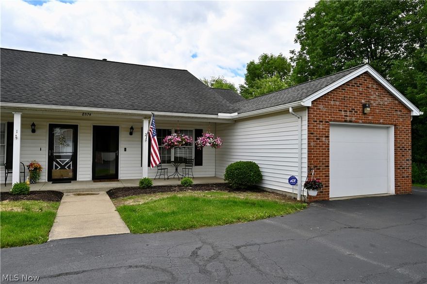 Gorgeous 2 Bedroom RANCH Condo Conveniently Located to Everything in Boardman and close to I-680, Rt 7 and Rt 224. This Condo is UPDATED and MOVE IN READY CONDITION!! Wait to you See the PRIVATE PATIO and Wooded View!  The Eat In Kitchen is Large enough to Accommodate a Full Size Table and Chairs and Features Stainless Steel Appliances along with Engineered Hardwood Floors for Easing Cleaning. The Living Room is very Spacious with Neutral Carpet. The 2 Bedrooms are Generous Size with Large Closets. The Bathroom features a HEATED FLOOR , Tub/Shower with Tiled Floor and Walls! Laundry Room features Ceramic Tile Flooring. Attached One Car Garage has Attic Space for Storage.