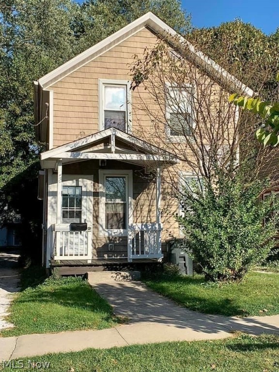Investors! Great opportunity! Only .4 miles to University of Akron campus. Cape Cod home offers 3 bedrooms, one full bath, large living room and cute kitchen. Home has A/C, and the basement has laundry area with washer and dryer. There is a new condensing unit that was installed in (2022). Off street parking. Landlord pays gas bill which averages around $30-$50/Month depending on time if the year. Tenant pays all other utilities. Brings in $1,035/Month, $345/each room, $12,420/Annually. Solid rental history. Currently rented through 7/31/2022.