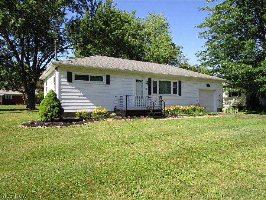 Truly immaculate ranch in the Heart of Jefferson. Close to everything! This tidy ranch has a freshly painted front porch, new landscaping, a paved drive, big back yard, a good old-fashioned CLOTHES line (!!) and newer dimensional shingles. Updates have been done to the bath, there's newer vinyl siding and most of the old windows have been replaced. There's plenty of closet space and a large linen closet in the bathroom. Adorable bright sunny tidy white kitchen features original cupboards and plenty of counter space. Floors are classic old hardwoods in the bedrooms; new carpet in the LR and DR. No central air but there's a very effective "whole house" fan located in the main hallway. One car garage is attached and is super deep, for extra storage of mowers, bikes, lawn tools, etc. There's also access to a little bit of upper attic storage space. The basement has been freshly painted and includes your laundry hook-ups, breaker panel (not fuses), nicely maintained furnace and a decent amo