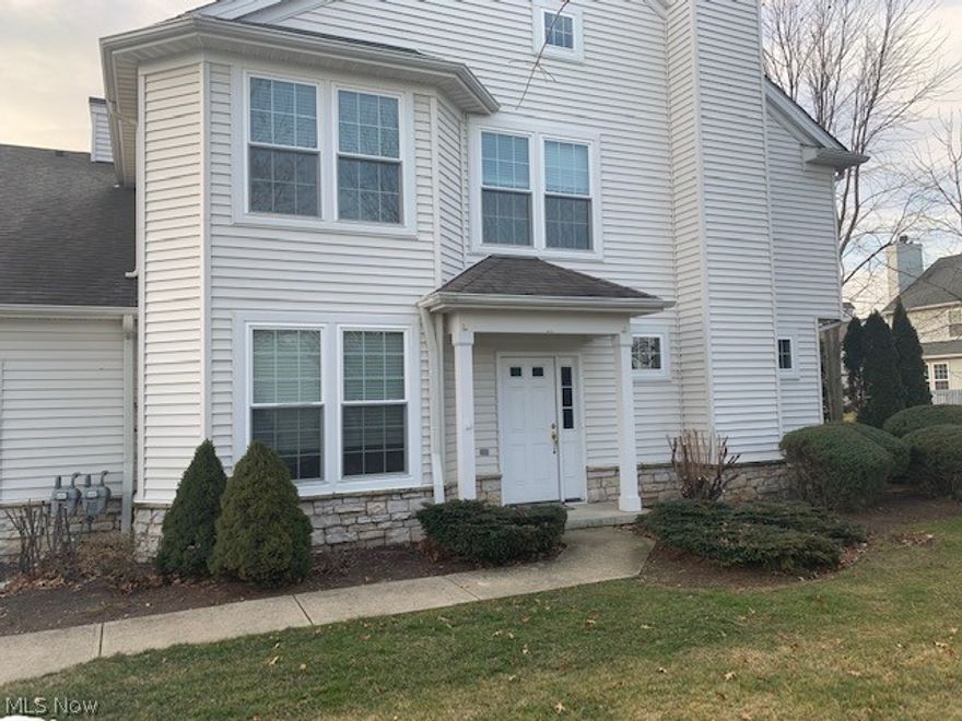 Recently updated unit with neutral paint and carpet.  A wide open floor plan.  Attached two car garage.  Close to baseball fields and park.  Waterside Crossings South.  Fireplace, hardwood floors, patio! Tons of closet and garage storage! Walk to pool & park! No maintenance!Newer shelving in garage, newer stainless dishwasher, freshly painted, carpeting 2 years old, nest thermostat, smart garage door (MYQ)