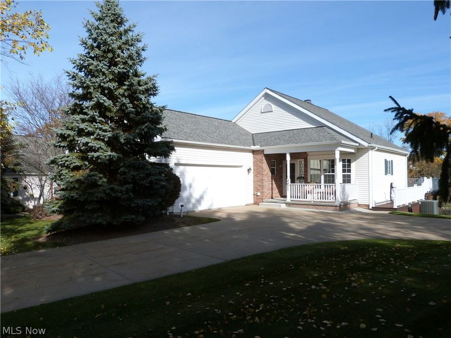 A MUST SEE, MOVE IN READY HOME in the beautiful community of Eaton Estates! Well taken care of with many recent updates. Spacious open floor plan connects the breakfast nook, kitchen, dining room, living room and sunroom. Master suite and second bedroom on the first level with stair or elevator access to the lower level. Spacious laundry room leads to garage where you can access by ramp or have it switched out for the stairs. Kitchen remodeled 3 years ago with soft close wood cabinets/drawers, beautiful ceramic tile floors, granite countertops with tile backsplash, all new light fixtures, and stainless appliances. Kitchen is open to dining room with neutral colors and White crown molding. Furnace, Hot water tank, Central air, Roof, Gutters and two story Trex deck all new in 2011. Living here would feel like a vacation with the pond right outside the back of the house. The master suite has a window at the back of the house by the pond, plenty of storage for clothes and a large master ba