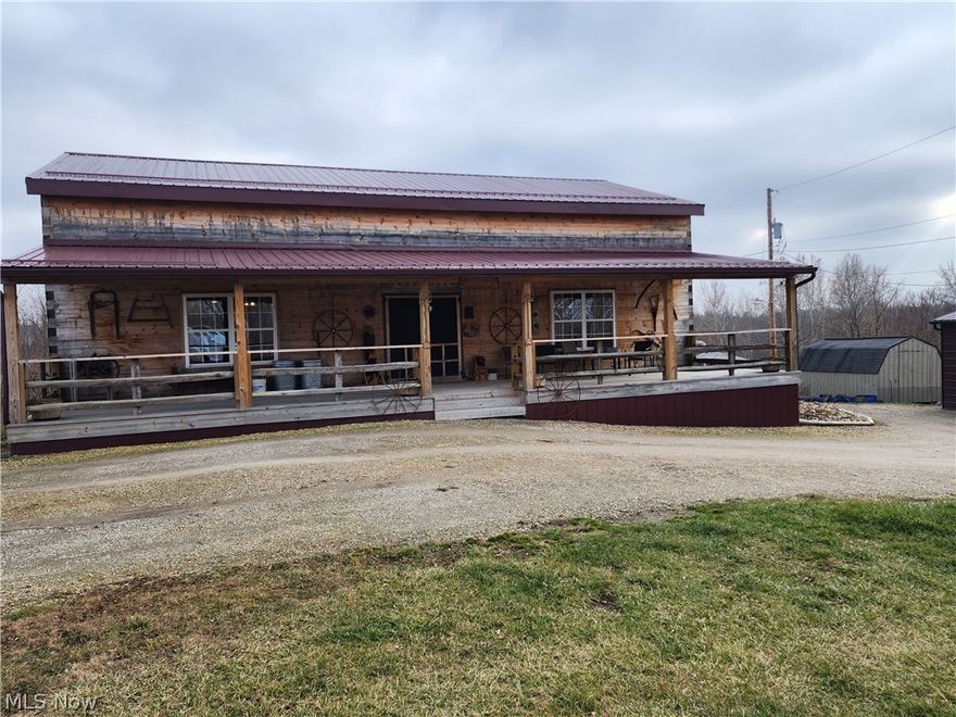 Be prepared for your jaw to hit the floor when you walk into this turnkey cabin.  Let's start with the radiant heated floors, the knotty pine interior throughout and the exceptionally large loft area. This beauty offers a large master bedroom downstairs for convenience and two bedrooms upstairs in the loft area.  If you like the way it is decorated you are in luck because the owners are leaving so much there.  Not much of an indoors person?  This home has you covered there too.  Outside there are two 12' x 50' covered decks to relax on and take in the views, a heated, above ground pool and there is plenty of room to store all of your outdoor toys in with the 4 storage buildings and the detached two car garage.  Below the front deck sits a 15,000-w generator that stays with the home.  Some other features include a double insulated roof and two separate water heaters, one for the home and the other to heat the floors. There are separate electric meters for the home and garage along with a fuel oil furnace used to heat the garage.  The gutters are directed into the underground 2500-gallon cistron for convenience.  The septic system was just cleaned in January. 2023