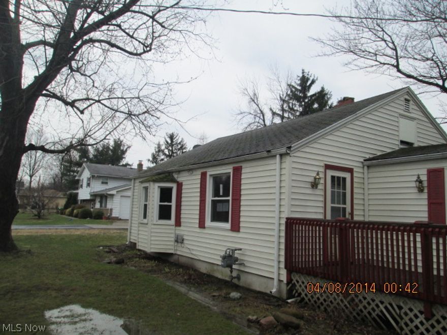 Nice 2 bedroom, 1 bath cape cod on almost 3/4 acre. Fireplace in living room. Dining room with bay window. Eat-in kitchen. 1st floor utility room. Deck. Outbuilding. All this on a deep lot. This property is eligible under the Freddie Mac First Look Initiative through March 31, 2014.  Homesteps is offering up to $500 towards buyers Home Warranty of choice. Only owner occupants receive the home warranty. Home being sold 'As Is'.
