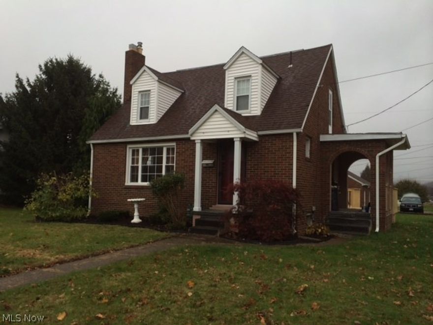 Corner lot, previously an investment property. Interior recently painted. Large rear deck also freshly painted. 100 AMP service. Shower in the basement. Walk-in closet, master bedroom, two window air units and microwave remain but not warranted. Detached garage with alley access.