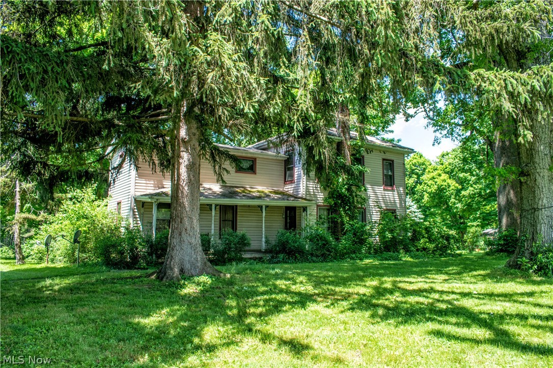Over 2000 square foot century home built solid in 1850, situated on a beautifully wooded lot in the heart of Bristol. Two large living areas on the first floor along with bathroom, eat in kitchen and laundry room. Upstairs you will find 4 nice sized bedrooms and a step down into the oversized master bedroom. Outside you will enjoy mature trees all around giving you plenty of shade. There is also a large barn/ garage on the property with an animal stall in the back with its own door. All of this on over 2 acres of serene land.