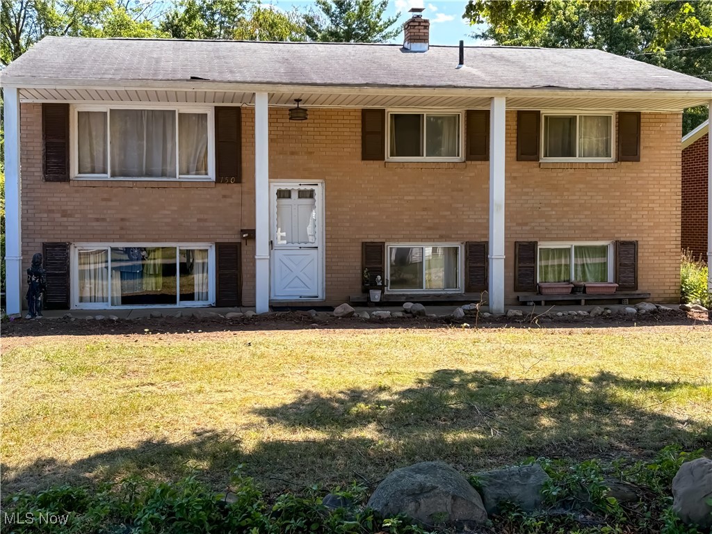 This brick, bi-level Perry Twp. home having covered front porch, foyer entry with guest closet, living room, 3 bedrooms, full bath with tub/shower, lower level with family room and dinette area combo, kitchen with oak cabinetry, gas range & refrigerator, double stainless sink, pantry storage, full bath with shower, office/workshop, utility room with washer & dryer hookups & utility sink, gas furnace and gas water heater, 100amp breaker electric, all public utilities, 2+ car detached garage w/electric. Storage shed. * Absolute Auction * Thurs., Aug. 29th - 5:30pm * Lot size 60' x 176'. Built in 1968. Current half year real estate taxes $927.30. Home needs remodeling and updating.