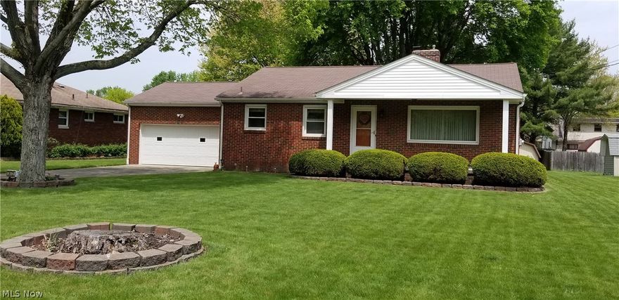 Immaculate one owner brick ranch.  Beautiful HW floors (also under carpet in living room) New windows from Weathertite (2007) including the 3 new entry doors into the house from the garage and front (2006) Kitchen cabinets refaced and counters (2007) Leaf filters on the gutters (2013) New 40 HWT  (7/2017) updated electrical panel.  Awesome 23 x 9 covered patio with Naturestone.  Also on the front porch.  Basement has new windows.  Garage has newer garage  door and glass block windows with vents.  Shed.  Gas fireplace in living room that has not been used.  Totally immaculate!