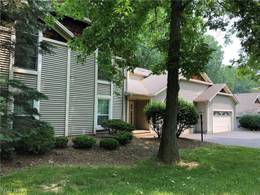 Sharp 2 bedroom, 2 bath first floor ranch style condo.  Fully equipped kitchen with new appliances and plenty of cabinets.  There is a sunroom off the kitchen that overlooks the wooded backyard.  Master bedroom with master bath and walk-in closet, oversized second bedroom with additional storage.  There is also surround sound throughout the unit.  Two car attached garage that also offers ample storage.  Move-in condition!