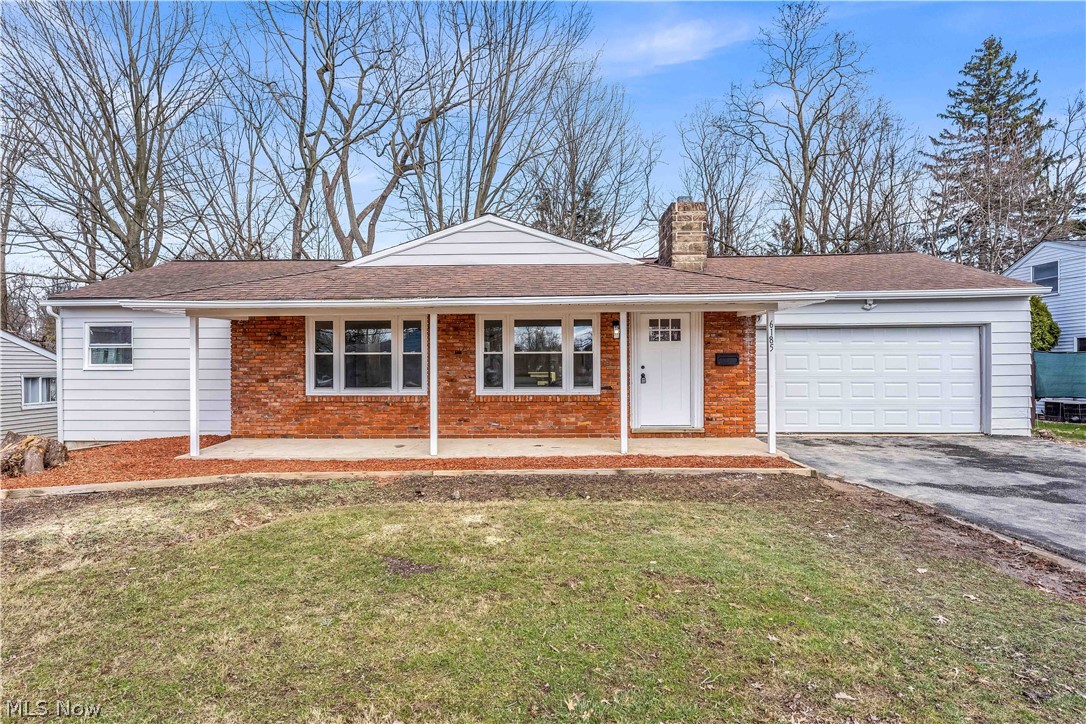 This single-family ranch style home has so much to offer! Walk up to the front of the house where you will find a covered front porch perfect for relaxing! Enter into the open living room showcasing a decorative fireplace, beautiful vinyl floors and windows allowing tons of natural light! Continue through to the open, eat-in kitchen! The kitchen feature white granite countertops, plenty of cabinet space and a tiled backsplash! The side counter allows for additional seating! Down the hall you will find 4 spacious bedrooms and full bathroom! The full bathroom features a gorgeous, tiled shower/tub combination! All of the bedrooms have tons of closet space, overhead lighting and lovely vinyl flooring! The master bedroom features a private, full bathroom with a tiled standing shower! Continue down to the fully finished basement! The basement is perfect for a playroom, rec room or additional living space! Featured is a decorative fireplace, overhead lighting and vinyl floors! There is a separate laundry area, plenty of space for storage and a convenient full bathroom with standing shower! Outside you will find a lovely wooden deck off the back of the house in the incredibly spacious backyard! There is an attached 2-car garage and central air! With easy highway access, this is near food, shopping and public amenities! This won't last long! Schedule a showing to see it for yourself!