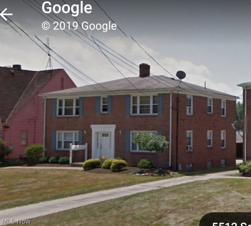 Searching for a fantastic investment opportunity?  Look no further!  Located in the heart of Boardman in a beautiful neighborhood is this 4 unit brick apartment complex.  This building offers 1 bed, 1 bath units that include individual gas furnaces and hot water tanks.  Full basement for individual tenant storage.  This property also includes a covered carport for each tenants use.  Nestled behind the former Market St. Elementary School, the extremely large field behind the property allows for added peace and privacy, while giving significant space to enjoy.  Newer appliances in units including hot water tanks and furnaces in most.  Long term tenants!