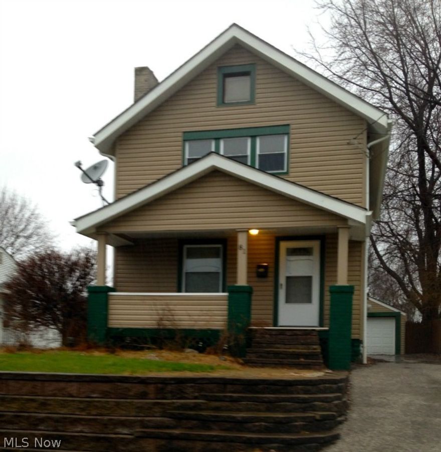 Charming and spacious colonial for rent in Firestone Park! This home with many updates boasts built ins in the living room and great french doors in the formal dining room leading out to the back deck over looking your fenced back yard. Kitchen has tons of cabinets and counter space and stainless appliances.  The vaulted ceiling in the master bedroom makes the room feel extra spacious, and you will enjoy plenty of storage room in the large closet. The basement has another full bath as well as washer and dryer hookups.  Detached garage. So much house for the price!  Dont miss it!  $35 credit and background check, no section 8.