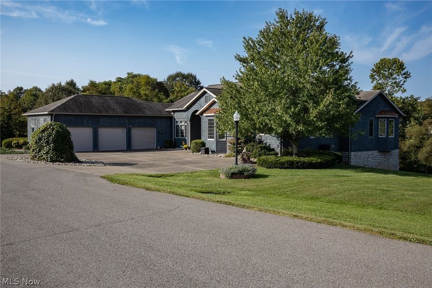 Maysville Schools, Quality Custom Cedar Shake Shingle Stone Trimmed  Ranch with 3 Car Garage Measuring 41' x 23', 2.5 baths, 3 Bedroom, Ceilings are 9' and 10' Plus Cathedral, Walk-out Basement, Natural Gas Generator, Hugh 37' x 14.6' Maintenance Free Rear Deck Accessed From Breakfast Nook, Great Room And Master Suite, Main floor Laundry, Master Suite That Makes You Feel Like Royalty, Not only is the Master Bedroom Super Size but the Master Bath is Huge with 2 Massive Walk in Closets, The 2 additional bedrooms are of  More Than Ample Size with Jack and Jill Access to a Large Full Featured Bath including Stand Up Urinal,  Laundry Room is Right Off The Garage and is very Large with Great Custom Cabinets & large Counter with Deep Built in laundry Sink, Kitchen is  Over The Top with Tons of Custom Cabinets, Stainless Steel Appliances, that  Opens to the Breakfast Nook which is Bathed in Sunlight Due to the the Large Bank of Windows on the Side & Rear of the Home. Great Room has Cathedral C