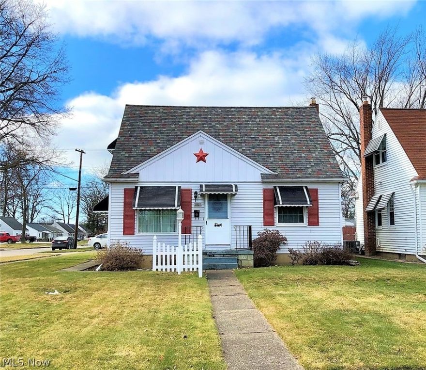 Come and see this beautifully well-kept cape cod home, located just minutes from Lake Erie!  This three-bedroom home sits on an extra-large, partially fenced-in, corner lot with a two-car garage and storage shed.  Both bedrooms on the main floor have gorgeous hardwood floors, and if carpet isn't your choice for the living room floor, the original hardwood sits underneath!  This home also has a full basement that includes a washer, dryer, and an extra shower!  Do not miss out on this one!  Hurry and schedule your personal showing today!