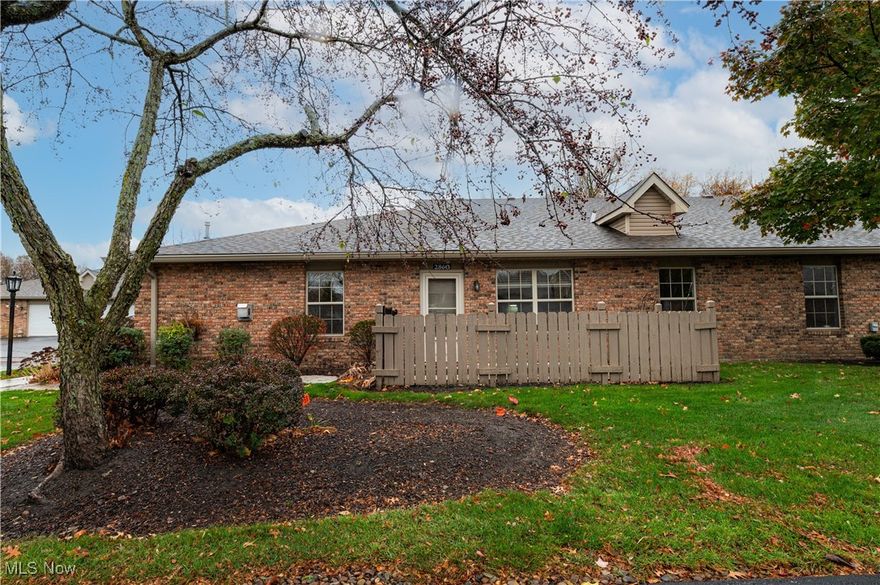 Discover effortless living in this beautifully updated 2-bedroom, 2-bathroom ranch condo in the highly desirable Devonshire Meadows community. With modern upgrades, spacious living areas, and resort-style amenities, this home offers the perfect combination of comfort, convenience, and style. Step inside to an open-concept layout featuring soaring vaulted ceilings that create a bright, airy ambiance. The living and dining areas flow seamlessly, perfect for hosting gatherings or enjoying a quiet evening at home. A cozy family room with a gas fireplace invites you to relax in comfort, while the adjacent separate laundry room with a utility tub adds to the home's practicality. The primary suite offers a generous walk-in closet and a private en-suite bathroom, while the second bedroom and additional full bath provide excellent accommodations for guests or a home office. Throughout the home, fresh paint and newly installed lighting and plumbing fixtures enhance the modern aesthetic—even the garage floor has been upgraded for a polished finish. The attached one-car garage offers additional storage space, while the private patio area, complete with a brand-new gate, provides the perfect outdoor oasis for morning coffee or unwinding in the fresh air. Living in Devonshire Meadows means enjoying resort-style amenities, including a pool, tennis & pickleball courts, scenic walking trails, a fitness center, and a clubhouse available for private events. Plus, you’re just minutes from shopping, dining, highways, and the top-rated Avon schools. Don't miss your chance to own this stunning, move-in-ready home in one of Avon's most desirable communities. Schedule your private showing today!