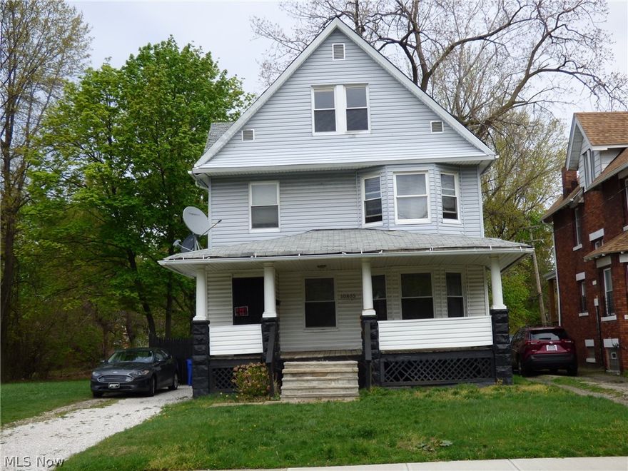 Located in the heart of a thriving re-development area!  Minutes from Case Western and the VA Hospital.  This spacious home includes updated electrical wire throughout, Vinyl windows, Security System, Two Laundry rooms, Champion all Season Sun Room, Central Air. All upgrades were permitted.  The first floor is a very open plan offering many design options.