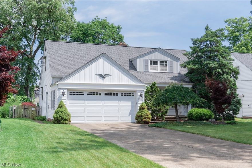 Welcome to this spacious cape cod home located on a quiet cul-de-sac street. The home offers 3 bedrms & 2.5 baths. Entering the home, step into a 21X15 liv rm w/gas fireplace, built-ins, good natural light. The hardwood flooring continues into the adjacent din. room also including a corner built in. Off the dining rm is the cheerful sun room w/ vaulted beamed ceilings & pella windows.  The kitchen is eat in & includes all appls. Entering from the garage is a hall w/ a mud room, laundry, storage & a half bath. Completing the 1st floor are two bedrms, one of which was used as the mstr 18X10 & a full bath. The second floor consists of a huge dormer 25X21 which would make an exceptional mstr. There is a large walk-in closet & another add’l closet, more built ins including a desk area & a full bath. Easily accessible walk-in attic area. The partially finished lower level offers a 25X14 rec space w/ wet bar, a wall of built ins, great storage & large work area with add’l laundry facilities.