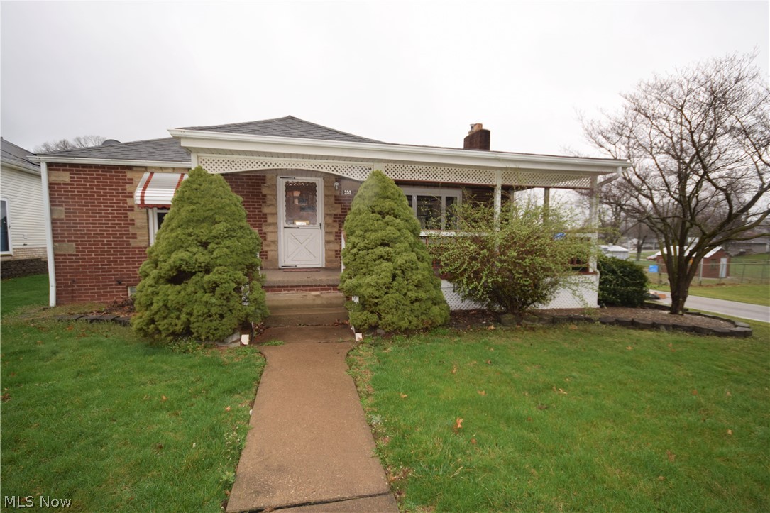 Welcome to 355 Oneida Avenue NW in Canton! This darling ranch has 3 bedrooms, 1 bathroom. New vinyl plank flooring in the kitchen. Completely updated bathroom. Third bedroom is currently being used as laundry room for convenience, but can easily be converted back into a bedroom. A large 4-seasons porch located off the back of the house -- offers a great spot to relax rain or shine! This home also has a large, covered front porch overlooking the peaceful neighborhood. The partially finished basement has a rec room with a bar, as well as a partial bathroom with a sink and shower. This home is located in a quiet neighborhood, just a few miles away from I-77 and the Belden area. Don’t miss your chance to call this gem of a home yours!
