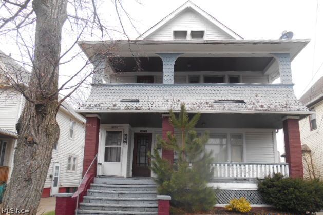 Cleveland Two Family Is Loaded With Charm On The Interior! Loads Of Architectural Details and Natural Woodwork Throughout. Interior With Wood Floors. Each Unit Has Living Room With Decorative Fireplace and Formal Dining Rooms With Built-Ins. Large Front Porches On Both Units. Both Units Have Spacious Room Sizes and Total Square Footage Is 2071. Located Convenient To Freeway Access and Downtown Cleveland.