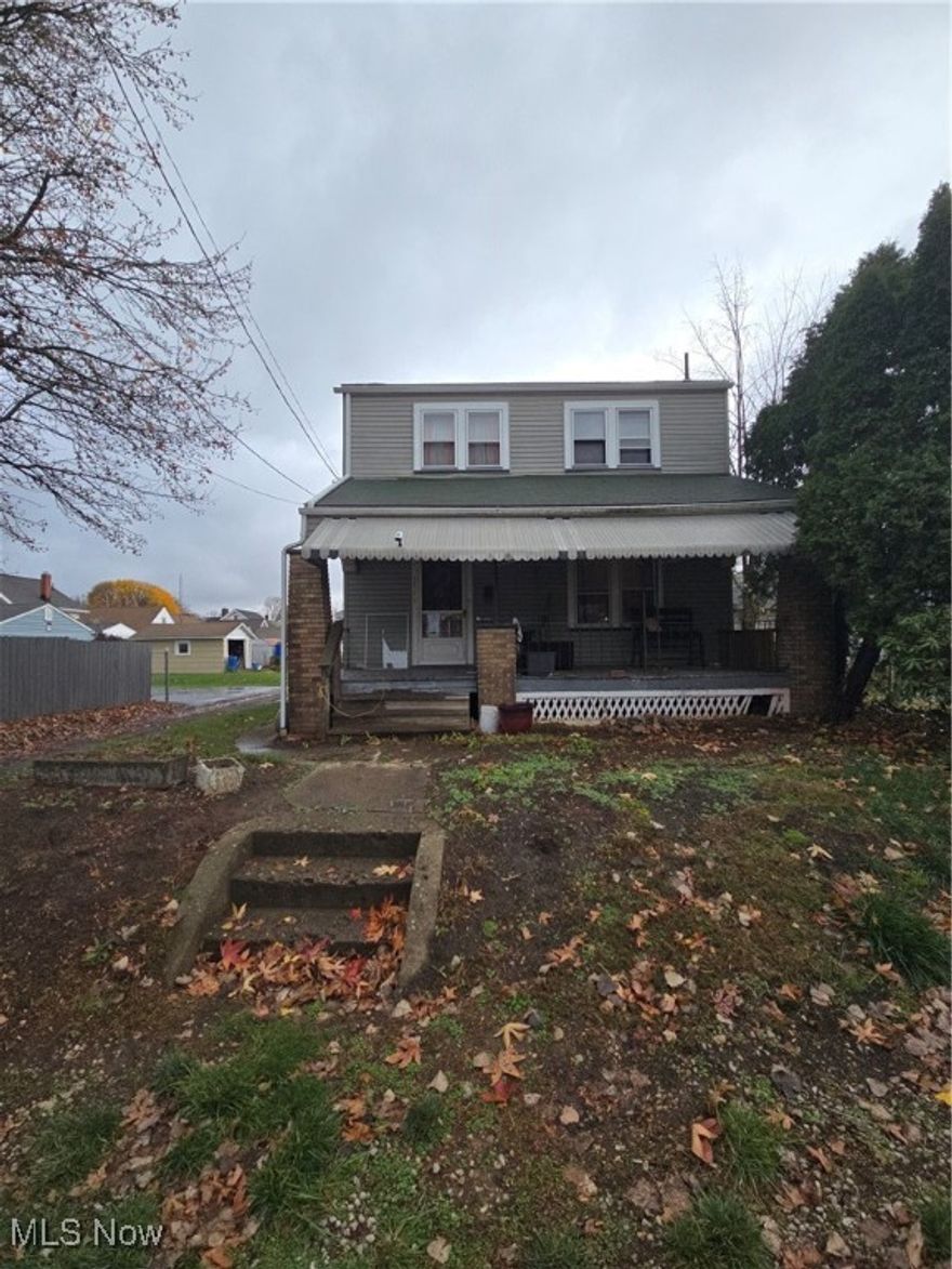 Investors! three-bedroom, one bath home. Siding and installation (2012), Hot water tank (2015), Roof (2012). Great Potential! There is a breakfast nook in the kitchen, new French doors for formal dining room, full bathroom needs sink installed, decorative fireplace. Unfinished basement. Needs a little TLC.