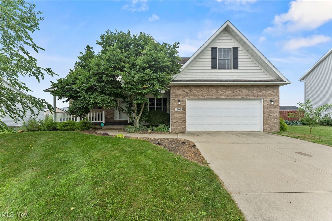 This beautiful house is ready for its next chapter! This well-kept home offers plenty of space, a functional layout, and modern charm. The main floor consists of a spacious living room with high ceilings, a large eat-in kitchen with access to the back deck, a formal dining room with a tray ceiling, the primary bedroom and bathroom, the laundry room, and a half bathroom. The stunning primary bedroom features a gorgeous en-suite bathroom with a soaking tub, separate shower, double vanity, and walk-in closet. Upstairs, there’s an open loft area that can work as an office, playroom, or extra hangout spot, along with three additional large bedrooms, and a full bathroom. The finished basement adds even more flexible space for whatever you need, whether it be movie nights, hobbies, a home gym- you name it! Need a place to keep your holiday decorations? The sliding barn door in the basement leads to an extra large storage area. A 220v outlet for electric car charging was recently installed in the oversized two car garage. The expansive back deck includes a covered sitting area, perfect for dinner with friends, or enjoying your morning coffee. The backyard overlooks acres of soybean and corn fields, an incredible view at sunrise and sunset. The furnace and A/C were replaced in 2024, and are under warranty, fully transferable. In addition, the seller's are providing the new buyer with a one year home warranty through America's Preferred Home Warranty. Come see what makes this place so special- you'll feel right at home from the moment you walk inside!