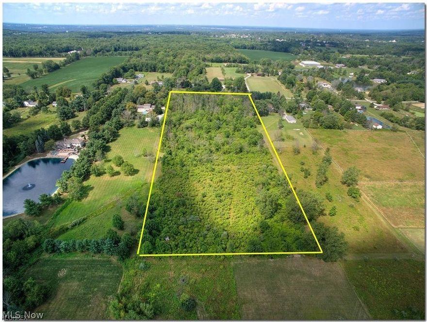 Ten wooded acres with 398' of frontage (Auditor's site states 400') in beautiful Granger Township.  Area of Fine Homes. This homesite has not been touched since Seller purchased it over thirty years ago.  Land is gently rolling and relatively level.  Highly rated Highland Schools. Minutes to I-71, I-77, and I-271.  Easy access to Ohio Turnpike.  Easy drive to Medina, Akron and Cleveland.  This lot can be subdivided into two homesites.  Rare opportunity in the Western Reserve.