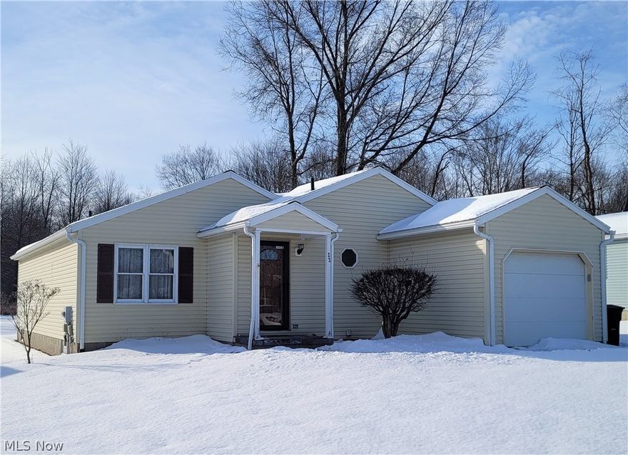 One owner, low maintenance, vinyl sided ranch home with larger rooms. Lovely updated kitchen has granite countertops and nice eat-in area, all appliances stay. Entrance foyer with large closet that could possibly be turned into convenient first floor laundry, if needed. Finished basement family room & ½ bath can even be further finished into more rooms. When this weather finally breaks, have your morning coffee or relaxing weekends grilling on the deck w/vinyl railing situated just off of the kitchen. New roof installed 2021.