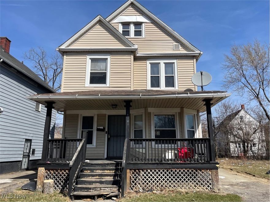 Excellent rehab opportunity!  This 4-bed 1-bath home has solid bones, and some important updates.  Newer roof, windows, siding, electrical panel, wiring.  Spacious bedrooms, bathroom, and kitchen.  Look past the dirt and debris and you can see the potential!