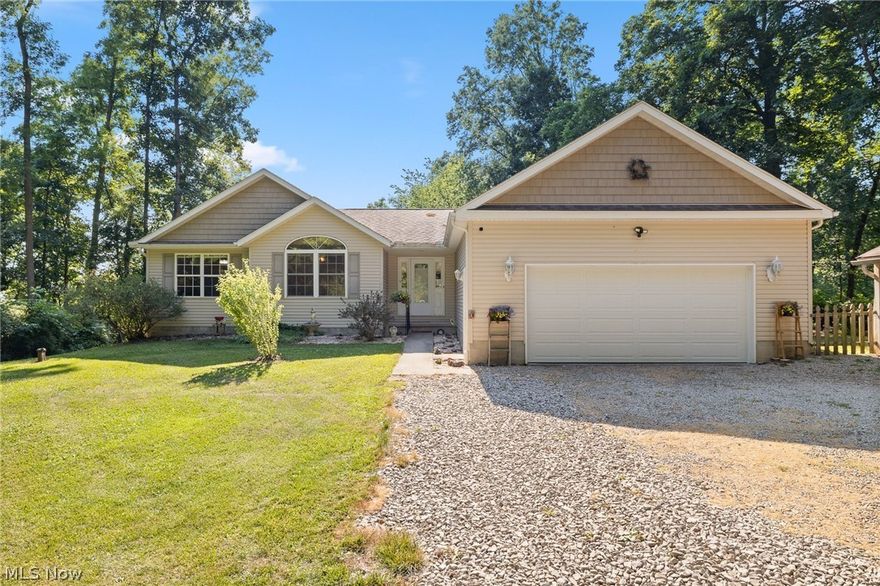 Enjoy the country! Located in Hillsdale School District, with easy access to the main highway.  This charming home boasts 3-4 Bedrooms, 3 Full Baths, and a partially finished basement.   The open floor plan is great for entertaining, and has a fully equipped kitchen.  Take advantage of the sounds of nature from the 1.8 acre partially wooded lot.  The above ground pool with deck gives you an area to sit back, swim, and relax.  There are 2 sheds that can be used as storage or for your favorite project.  Schedule your appointment to see this beautiful property now!