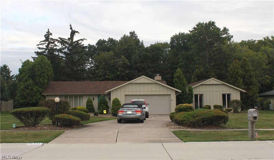 The family built this Fabulous 4 bedroom 2 Bath Ranch in 1974 and has lived there ever since! Home has over 2,200 sq. ft. and offers a Gorgeous Park-like backyard setting sits on .59 acres and backs to a Ravine* Some windows are newer* Well-Maintained featuring a newer roof w/in the last 5 years* Dining area offers plenty of natural lighting and an abundance of cabinetry in the Eat-in Kitchen w all appliances staying featuring a slider that leads to a private patio overlooking the massive backyard * Enormous Great Room is Excellent for Entertaining including a Wood Fireplace Built from Actual Lava Rock* Home has 2 furnaces and 2 H2O Tanks* Located in a Highly Desired Neighborhood of Strongsville * Within walking distance to the Metroparks* Because Forest Park has under 175 homes, the community is very close knit.  Development Amenities include: Swimming pool/kiddie pool, tennis courts, volleyball & clubhouse Development Pool, Clubhouse, Playground & Tennis Quick Commute to State-of-the