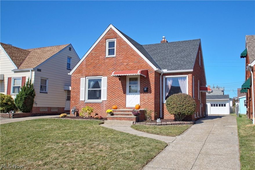 Charming 3 bedroom brick bungalow is a low maintenance beauty.Freshly painted first floor with hardwood floors in living room and 2 bedrooms. The full bath with shower/tub combination is accessible to the first floor. The kitchen is updated and includes the stainless steel refrigerator, range, dishwasher and microwave for your convenience.  2nd floor carpeted bedroom can be used as the master bedroom, playroom, or family room area with additional space for a huge closet, nursery or study. The finished lower level is carpeted with bar and a great entertaining area. The washer and dryer are staying too. Furnace, AC and water heater 2018, electrical upgraded 2015, Basement waterproofed/sump pump 2014, Roof 2013 and seller purchased a 1 year home warranty for the next buyer! Come see this buyer ready home!