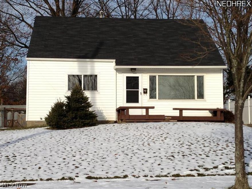 From top to bottom this house is ready for your family! Just move right in! The kitchen was completely remodeled in 2009. All appliances are included: dishwasher, oven/range, refrigerator. There is a half vaulted ceiling in kitchen & bathroom with a skylight. Bathroom was also completely remodeled in 2009. First floor laundry was added in 2009, with a stackable unit in a closet! House has newer carpet! Master bedroom has a new(2013) sliding door installed. There is a back patio with a nice roof to keep the weather off you while you enjoy the porch swing! Backyard is fenced in! House is a short distance from  neighborhood playground/park!