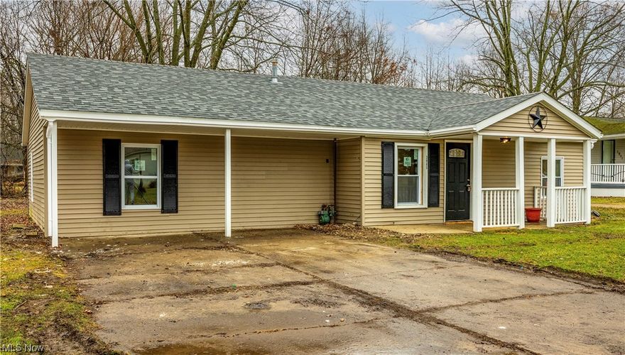 TOTALLY UPDATED 4 BEDROOM RANCH WITH 2 FULL BATHROOMS! Nestled on a nice sized two parcel lot! Enter the home to a spacious living room that is L-shaped that opens to the kitchen complete with breakfast bar! Kitchen has appealing white cabinets and butcher block tops. Owner's bedroom has a spacious closet and it's own private bathroom complete with a walk-in shower. There is a spacious closet in the hallway for storage. The updated full bath is a laundry/utility room combo for added convenience. There are 3 bedrooms on the opposite side of the owner's bedroom. Totally updated end of 2023/24; vinyl siding, roof, gutters, windows, flooring, kitchen/baths, doors/trim and more!