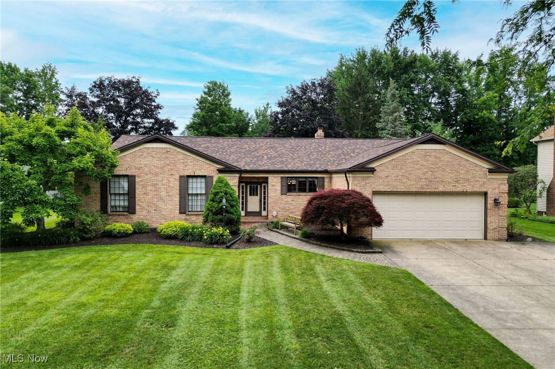 Welcome to this impeccably, well maintained, and beautifully landscaped one owner/builder 3 bedroom 2 and a half bath sprawling brick ranch on the easily accessible much sought after Meloria Lane. The open floor plan offers a lovely foyer opening onto a spacious living room with a bay window and plenty of natural light. The family room with a fireplace opens onto large partially covered deck and beautifully landscaped backyard. Lovely eat-in-kitchen with pantry. Spacious master suite features a walk-in closet and private en suite bathroom. Enjoy the convenience of the first floor laundry room and private office. Come see this beautiful home on a quiet friendly street just minutes from schools, dining, shopping, parks, medical, and easy freeway access. Roof was done in 2023.