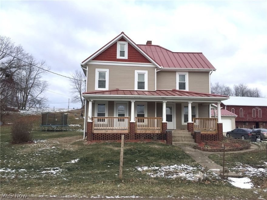 So much has been done to this 1914 farmhouse situated on almost an acre of land, featuring 4 bedrooms, bonus room/office, 1st floor laundry, an over sized 24x40 garage with new concrete driveway, 3 porches, windows, siding, metal roof & rebuilt chimney replaced in 2007, Fenced in yard, newer plumbing, updated furnace, 200 amp service, new jet pump and pressure tank in 2015. Bring your personal touch to the interior to make it your own! Priced to sell as is,
Home may qualify for 0% Down Financing through USDA Rural Development Loan.