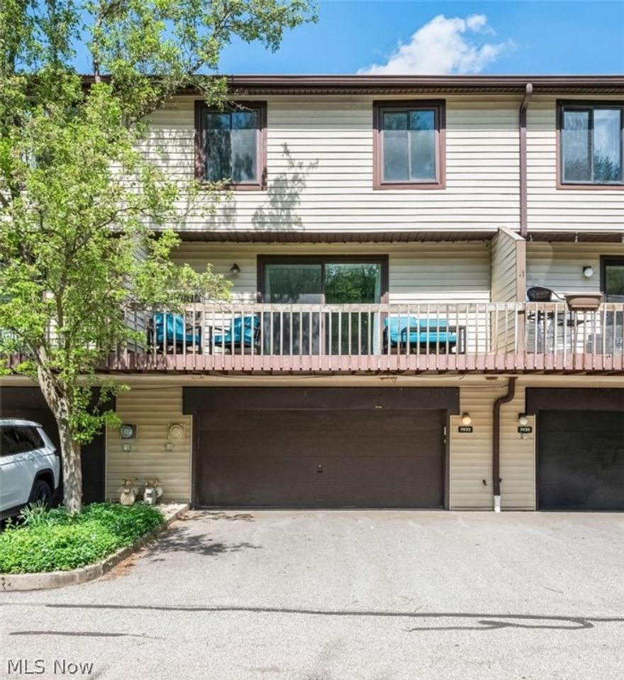 Looking for that Townhome with ALL the Features? You've Found It! in this 3 Bedroom 1 1/2 Bath gem. The wide open main floor combines the sizable Great Room and Kitchen, perfect for seamless entertaining. The spacious eat-in kitchen features, laminate floors & stainless steel appliances. Access the deck from the great room, and enjoy the private wooded views. The second floor boasts 3 bedrooms with ample storage, a Full Bath and a In Suite Laundry/Utility Room upstairs by the bedrooms!. The master bedroom is large and includes a walk-in closet. Attached 2 car garage with opener and accessed from unit. Convenient storage room off of garage! Seller is paying for a One Year Home Warranty from Americas Preferred Home Warranty for buyer's peace of mind. Updates- Furnace & AC 2021 & New Flooring Main & Lower Level 2021. New Dishwasher 2018, new Fireplace Facade 2020 and new Owners Suite Closet System 2023. Convenient Location to Shopping, Freeways, Restaurants, Airport and Much More! City of Middleburg Hts. Has its own Rec Center with a Pool and more! Schedule your private showing today!