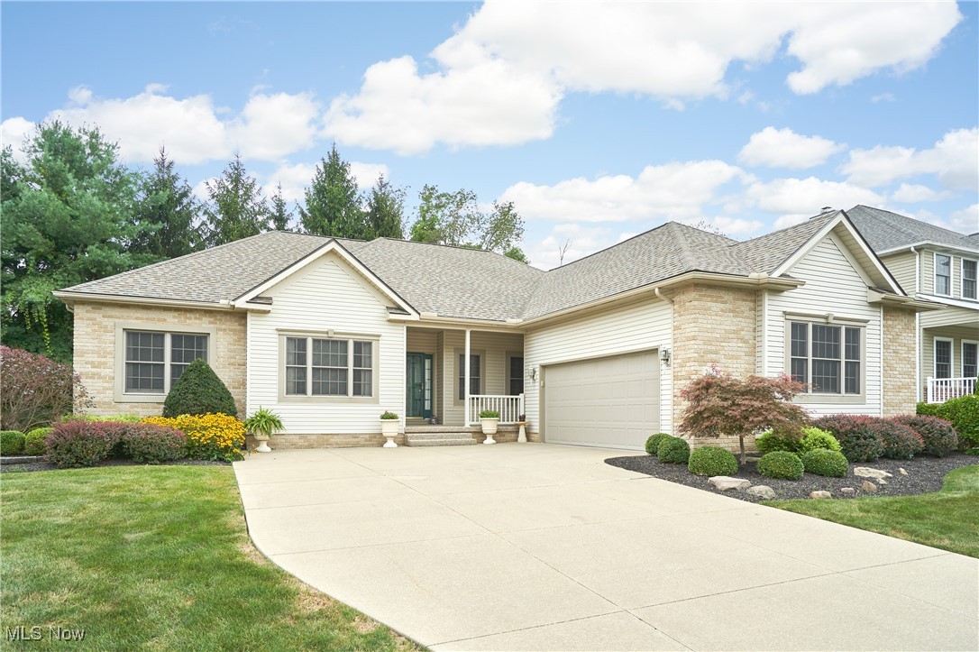 Great ranch on cul-de-sac. 9 ft ceilings kitchen open into Family room with gas log fireplace.and crown molding. There also is a door that leads to screen porch. The Living room 10 ft ceilings, and crown molding also has a sliding doors Leading to the screened porch too. There are 10 ft ceilings in the living room, master bedroom, and dining room. Master with double entry doors and walk-in closet. Master bath with garden tub and shower. Other 2 bedrooms are very spacious too.Finished lower level with extra bedroom,/flex room, full bath and large rec room. Back-up generator. Updates include roof 2020,Insulation added in 21,Central air 2019,Furnace 23, Move-in condition!