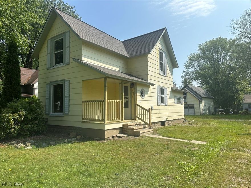Cute two-story home located close to Lake Erie. Nice back yard.