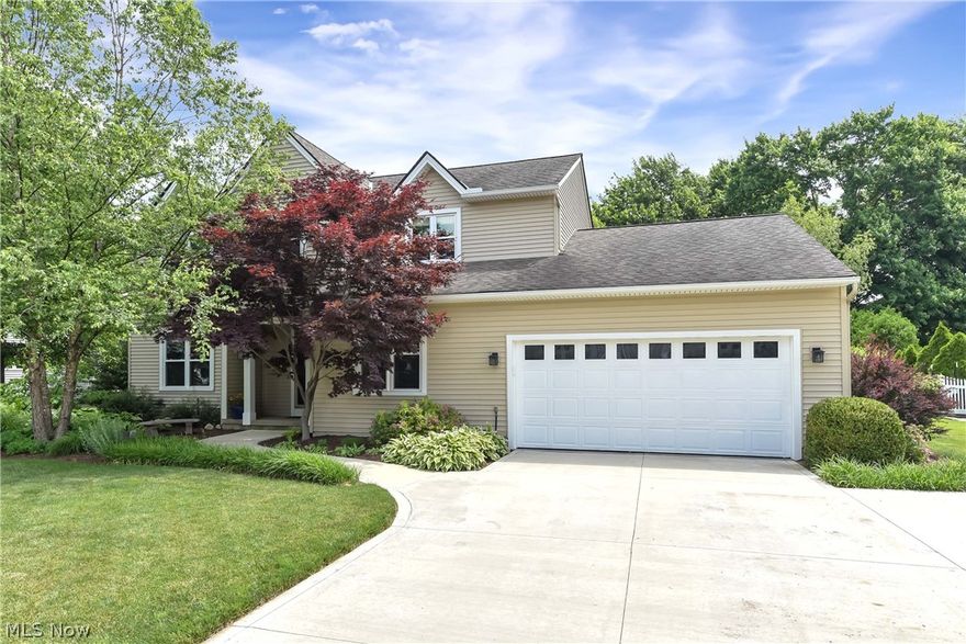 Prepare to be Moved! This stunning Colonial style home in coveted Avon Lake boasts 4 bedrooms & 2.5 bathrooms. As you enter through the 2-story foyer w/ a sparkling chandelier, you'll immediately feel a sense of luxury & elegance. The main floor offers a versatile bedroom, currently being used as an office, as well as a formal living & dining room for hosting elegant dinner parties. The crisp & clean eat-in kitchen boasts white cabinets & beautiful countertops. Plus, with the convenience of a main floor laundry room just off the garage, chores will be a breeze. Unwind in the cozy family room w/ a wood-burning fireplace, complete with a fan for those chilly winter nights. The sunroom is a true highlight, w/ a vaulted ceiling, skylights, & a plethora of windows that overlook the lush green backyard. This is the perfect spot to enjoy your morning coffee or curl up w/ a good book. The primary ensuite is a true retreat, w/ a beautifully updated bathroom & a walk-in closet for all your storage needs. The 2 other generously sized bedrooms, 1 of which has a private entrance to the shared bath, are located on the 2nd floor. Plus, the full unfinished basement offers endless possibilities for additional living space. This home offers amazing curb appeal w/ its beautifully landscaped front yard. The fully fenced backyard is surrounded by mature trees, providing privacy & a serene setting. Enjoy outdoor meals on the paver patio & take in the large greenspace outlined by mature garden beds w/ a stone border. But the perks don't end there! This home is close to everything you could ever want or need. It's just a short drive to I-90 & from the prestigious Sweetbriar Golf Course. Plus, you'll love being close to shopping, restaurants, & the shores of Lake Erie. Updates in '21 include siding, windows, driveway, all 3 baths, kitchen cabinets & countertops, & laminate flooring. Don't miss your chance to own this amazing home in a highly desirable neighborhood. Schedule your tour today!