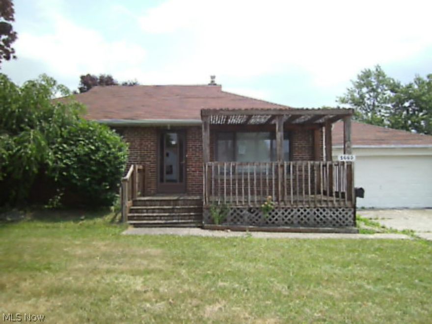 This is a Fannie Mae HomePath Property. This 3 bdrm, 2 bath, brick ranch, has a first floor family room, 2 car attached garage, patio and full basement.Driveway has been replaced Oct.,2014. Close to shopping with easy access to downtown Cleveland, Hospitals and Universities.