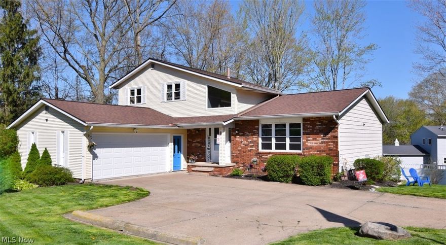 Feels like home—and looks amazing too! This thoughtfully designed, custom built home, is nestled on a quiet cul-de-sac, in a desirable Morley Homes subdivision of South Mentor. Offers 4 bdrms., (includes one on main floor) & 2.5 baths. This home features a spacious L.R., D.R., lovely eat in kitchen, & a cozy F.R., w wood burning fire place. Add to that, a full walk-out basement, with a shower possibility, & 3 areas—ideal for a workshop, craft space, & additional living/storage possibilities. The attached two-car garage includes durable Nature Stone flooring! Step inside the front door, to experience the inviting, easy-flow layout of this home. It's bright, living & dining room, with newer, sizeable picture window, (filling the space with natural light,) provides plenty of room for both everyday living & entertaining! The lovely eat-in kitchen offers abundant cabinet space, a roomy pantry, newer appliances (included), & welcomed, granite countertops! Just off the kitchen, you’ll be pleasantly surprised to find a sun room—perfect for morning coffee & relaxing evenings. The main floor just keeps flowing…into a spacious family room with wood burning fireplace, a convenient bedroom or home office, a well-sized half bath, & a convenient laundry room—complete with its own shower. This home offers comfort, space, and flexibility—ideal for making lasting memories! Schedule your showing—then have your agent submit your offer TODAY! This home’s size, layout, & location provide a great opportunity to build long-term value in a sought-after Mentor neighborhood. This is a home built for everyday living — with room to make it your own.
HW tank NEW, Sump Pump 1 yr., Most appliances 2 yrs., Dryer & disposal 5 yrs., 
Garage Door - 2023, New front window - 2022, Wood look laminate flooring - 2021, Roof: 13 yrs.
Sellers are offering Buyer(s) a 1 yr. America’s Home Preferred Warranty for added peace of mind.
Note: Small freezer in basement does not convey.