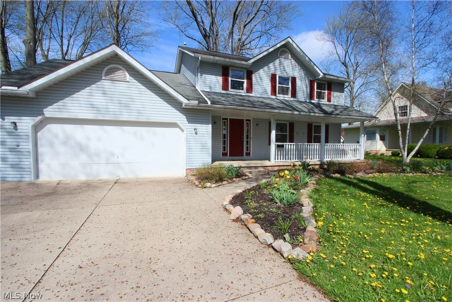 228 Forest Street welcomes you to the heart of Wellington! This dead end quiet peaceful, tree lined street is one of the most desirable in the town and just steps from downtown, football field, school and more! See it all from the large deep front sitting porch designed for tranquil days and family fun. Built in 1991, this 2 story colonial has 4 bedrooms, 2.5 baths a full basement partially finished with a bonus room that offer lots of uses for the whole family. Large open floor plan with eat in kitchen and appliances are all included, and open and connected to large family room with stunning wood burning fireplace and brick surround! The family room offers a slider to access the back patio overlooking the large private yard. A formal living and dining room complete the first floor. Upstairs a full bath, three additional bedrooms and a master suite with master bath await.