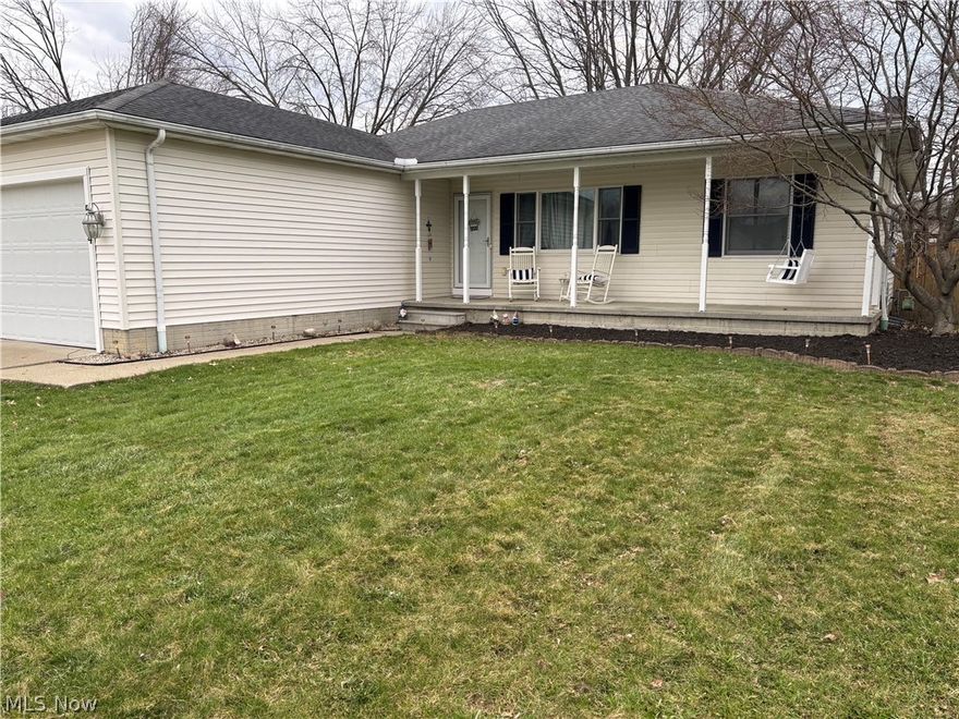 Beautiful 3 bedroom ranch in desirable Chateau Estates perfect for a young family.  Solar panels create zero electric bill.   All appliances were replaced in 2022.  Great deck on the back of the house.  Full basement is partially finished.  New flooring in all 3 bedrooms.  Driveway is enlarged with area for 3 parking spots.  refrigerator in garage is included with appliances.  Swing set in backyard is included.